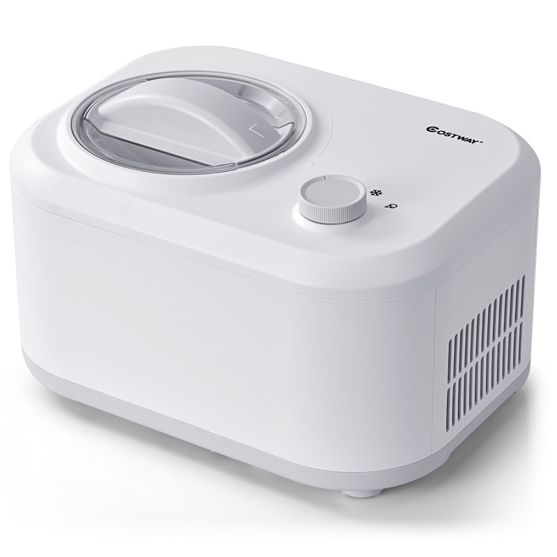 Costway 1.1-Qt. Ice Cream Maker, White