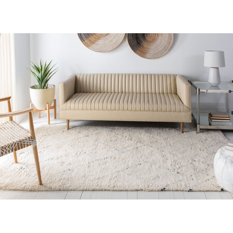 Powell Hand Tufted Wool Geometric Rug, Rectangle 5' x 8'