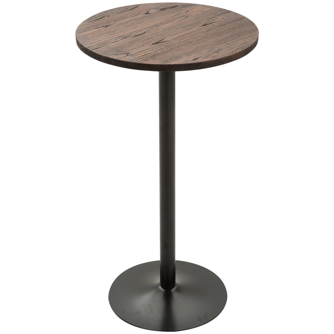 Chaska Round Solid Wood Top Metal Base Dining Table Williston Forge