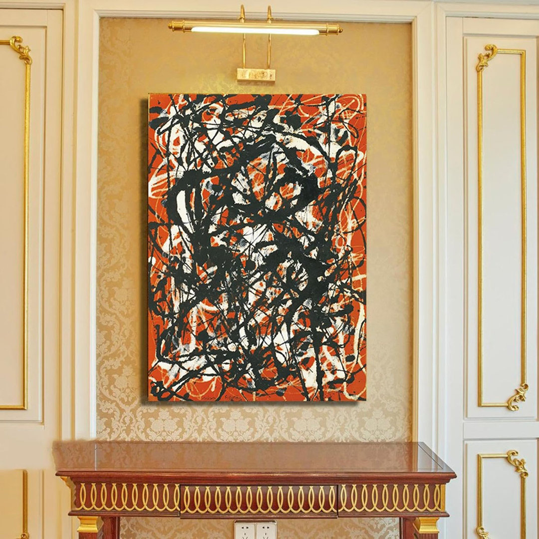 Free Form by Jackson Pollock Wall Art Minimalist Abstract Line Art Giclee Print Jackson Pollock Canvas Wall Art Pictures for Living Room Bedroom Home