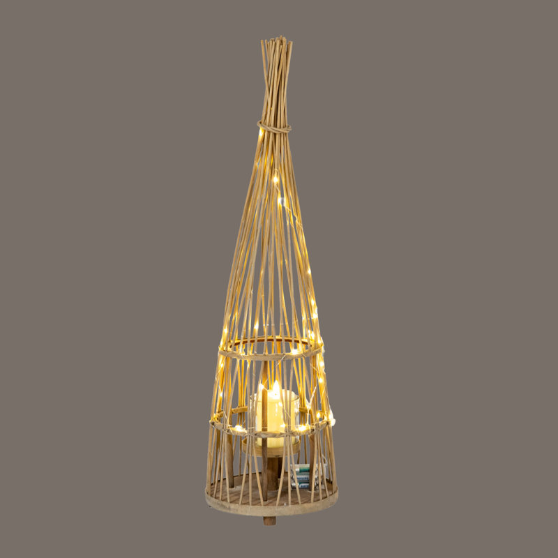 Andrian Wicker Candle Accessories, 110cm H x 30cm W x 30cm D