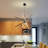 Zhanjing5 LED Modern Chandelier Sputnik Black Linear Kitchen Island Light Remote Dimmable-870418184-865485462