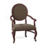 Oakland Upholstered King Louis Back Arm Chair-540448545-540503791