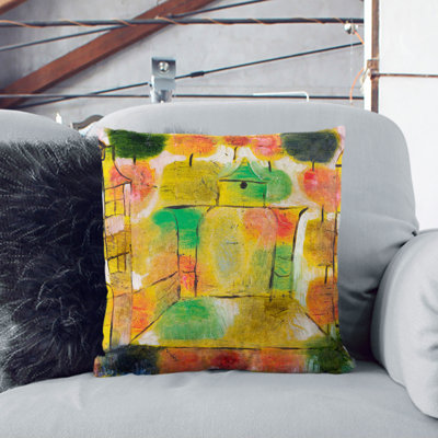 Tree and Architecture Scatter Cushion with Filling