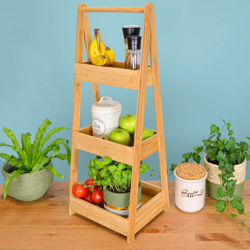 Bamboo Freestanding Bathroom Shelves
