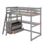 Lit mezzanine avec bureau et tablettes-118032024-118032023