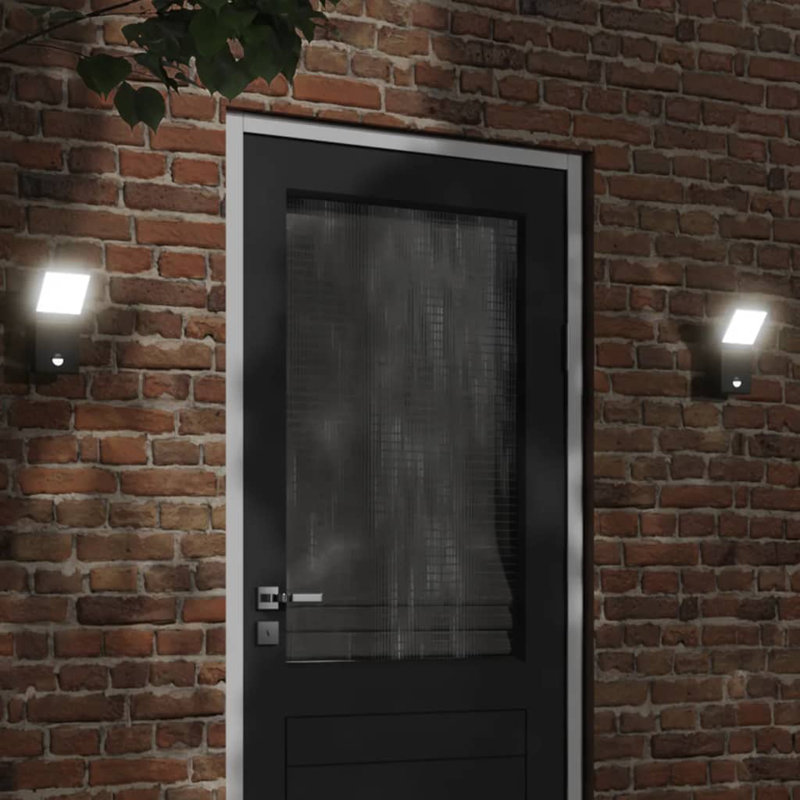 Datreon Plug-in LED Outdoor Wall Lights, Black