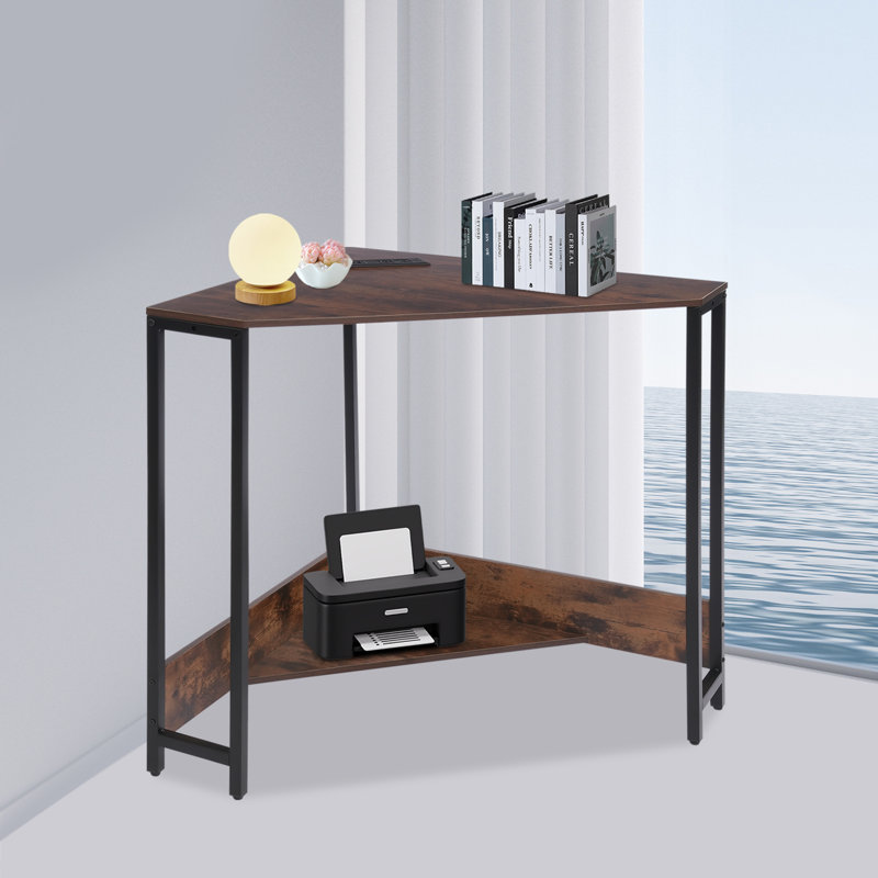 Bureau d'ordinateur l 26,77 po Humza, Brun