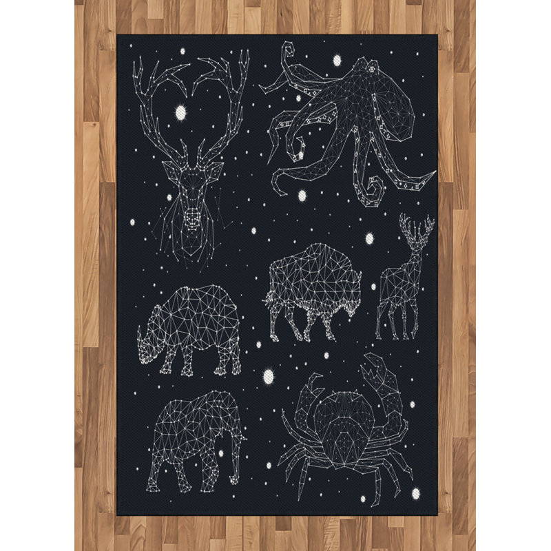 Scituate Animal Print Area Rug, Rectangle 120 x 180cm