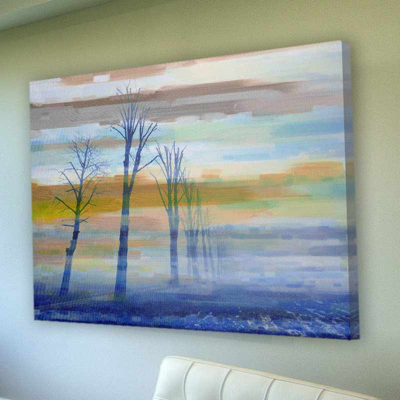 «Trees For Miles» par Parvez Taj, reproduction d'art sur toile tendue, 24 po x 36 po