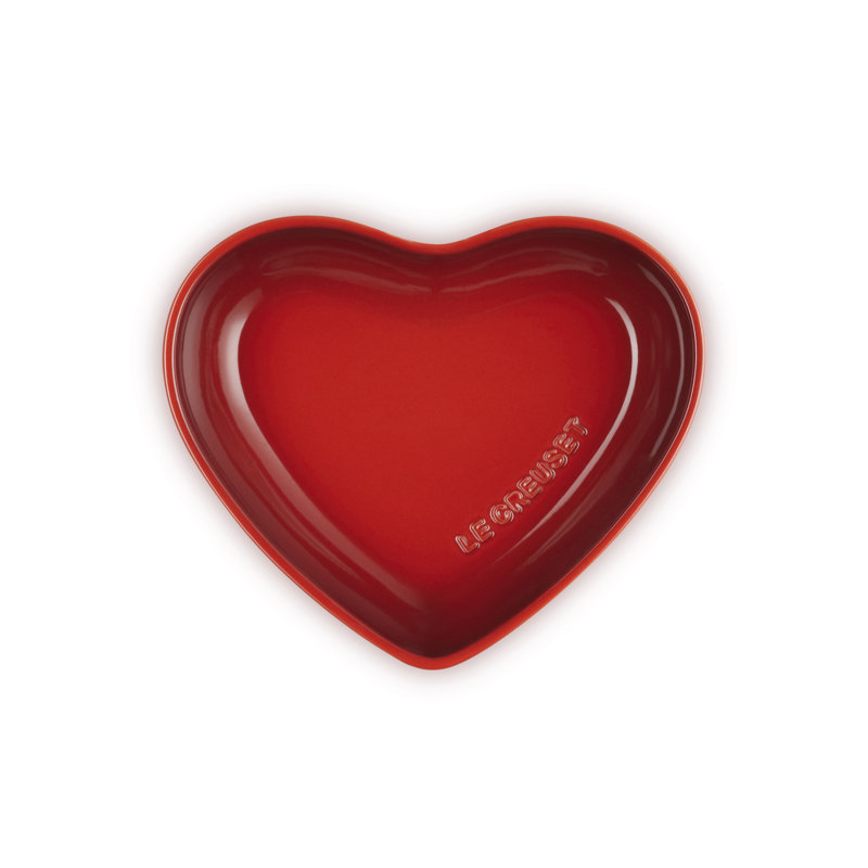 Le Creuset Stoneware Heart Bowl, Cerise