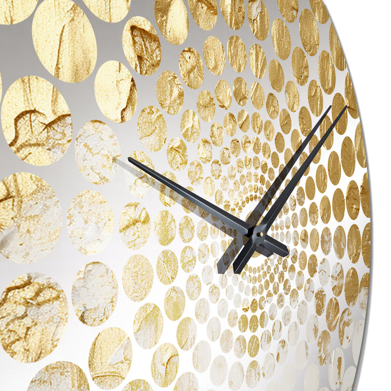 Almuth - Horloge murale peinture abstraite, Médium