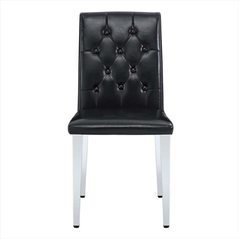 Chaises de salle à manger ergonomiques, ensemble de 2 en cuir synthétique, cuisine moderne