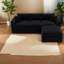 Canapé d'angle modulaire en mousse de 269 cm (106 pouces) avec système de compression, de style moderne, pour la maison