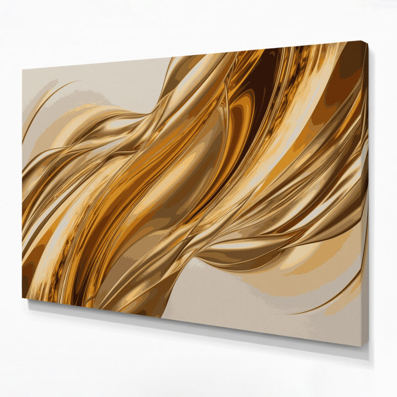 Art mural sur toile dégradé abstrait beige, H 11 po x l 14 po