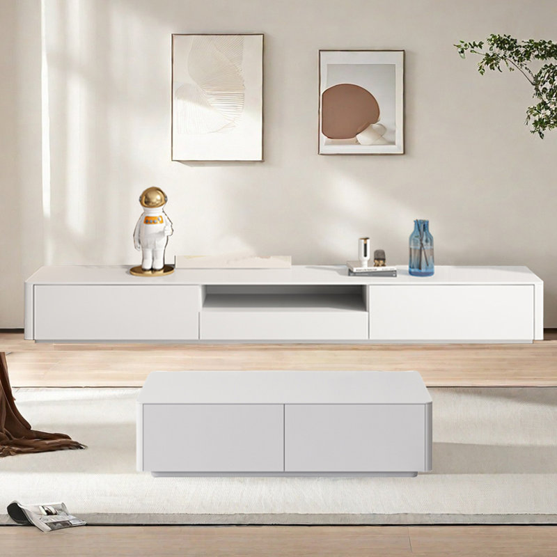 Nordic Style TV Stand and Coffee Table Set