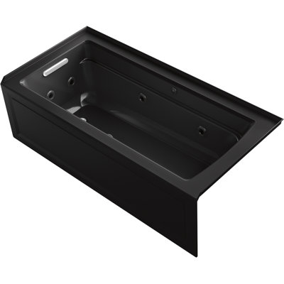 ArcherÂ® 66"" X 32"" Integral Apron Heated Bubblemassageâ¢ Air Bath and Whirlpool with Right-Hand Drain -  Kohler, K-1949-XGHLA-7