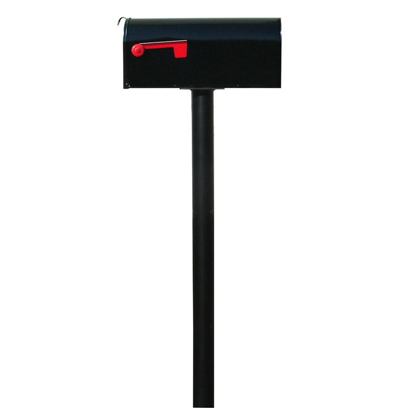 Hanford Aluminum Post Mounted Mailbox, Yes