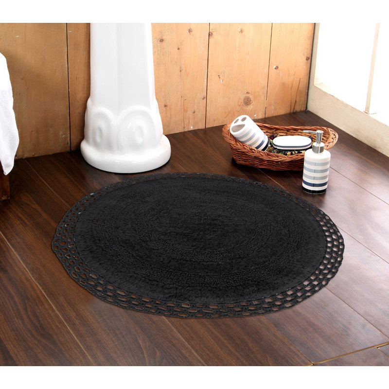 Tapis pour salle de bain Adiraica, Noir