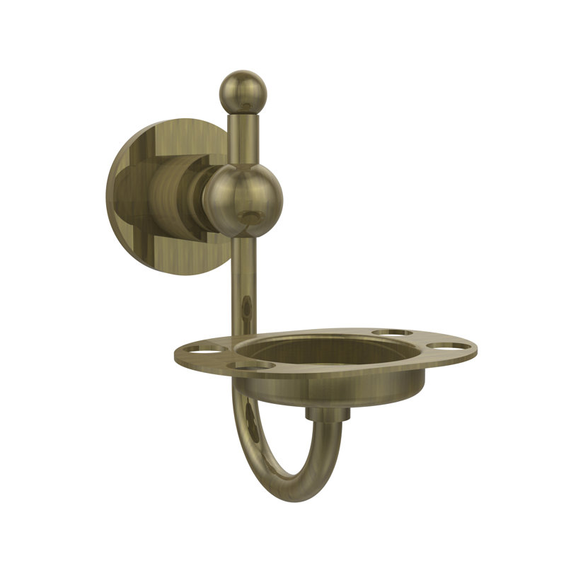Porte-brosse à dents et gobelet Lera, Laiton antique