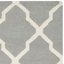 Tapis gris en laine et coton tissé à la main Rodgers-804599989
