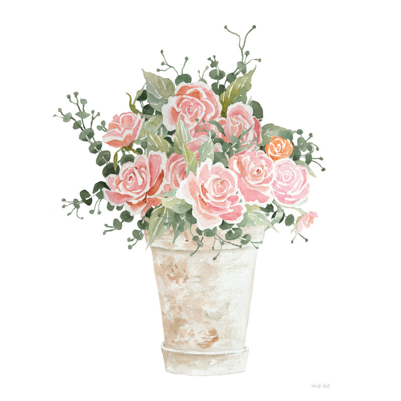 Cotton Candy Roses I, H 48 po x l 32 po