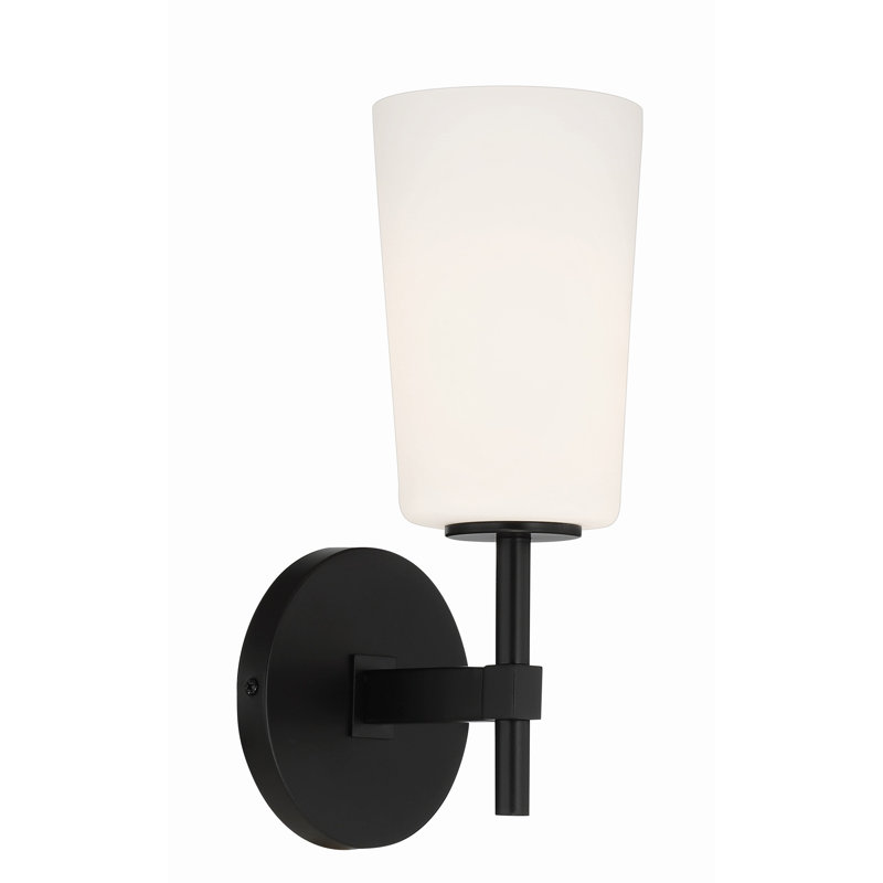 Zacaras Armed Sconce, Black