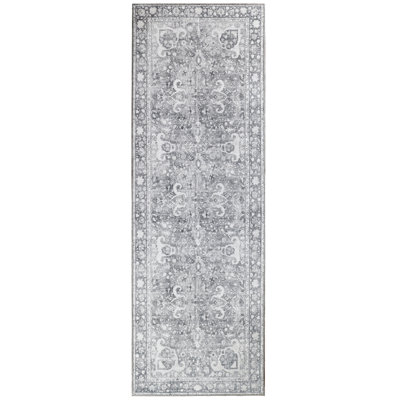 Tapis oriental gris anthracite Oakes