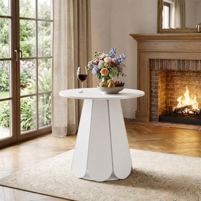 31.5-Inch Small Round Dining Table with Base - Petals Round Base