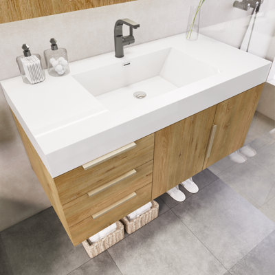 Meuble-lavabo simple mural 42 po Funston