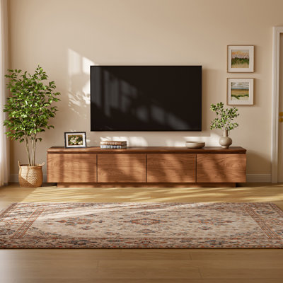 Modern 94.5" TV Stand With 4 Storage Drawers