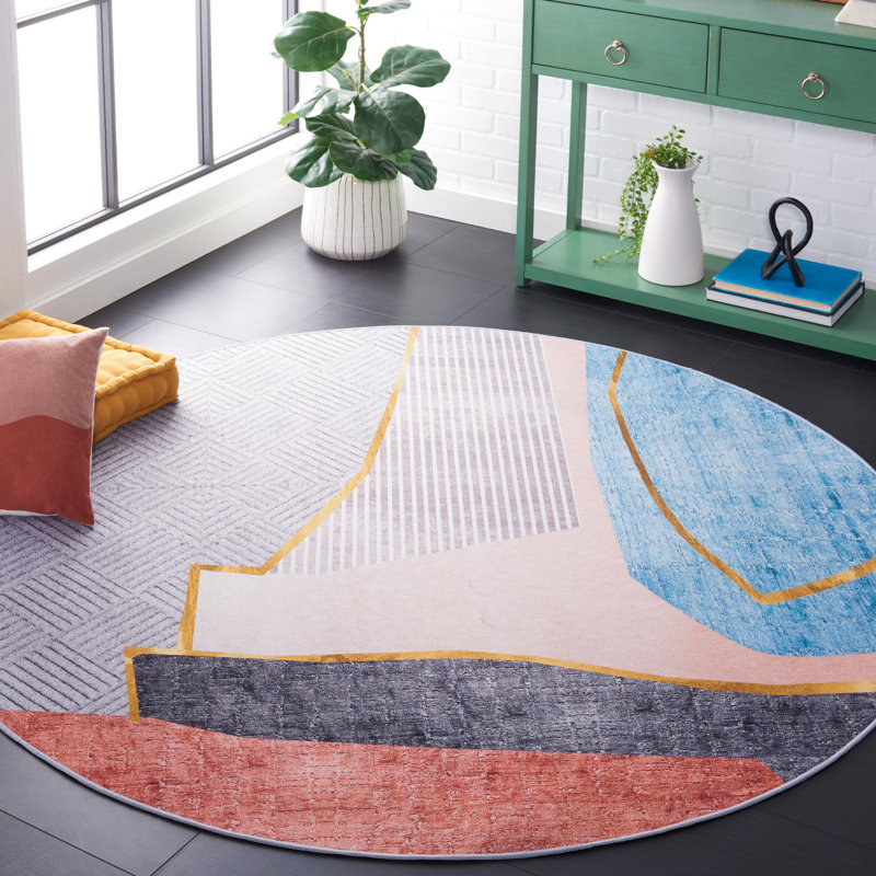 Tacoma Performance Machine Washable Rug, Round 6'