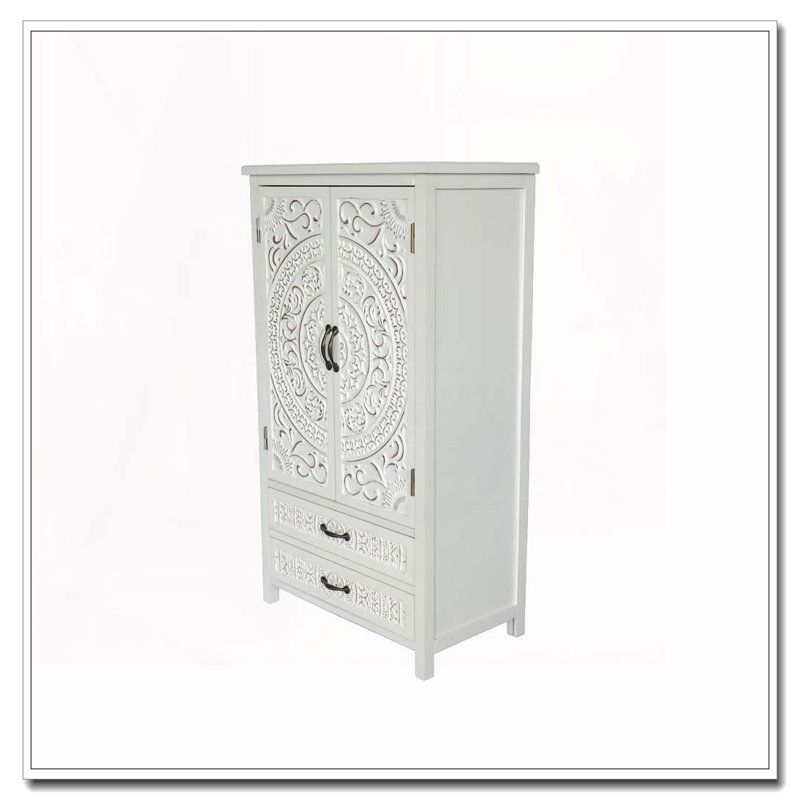 Armoire de rangement blanche 27 po