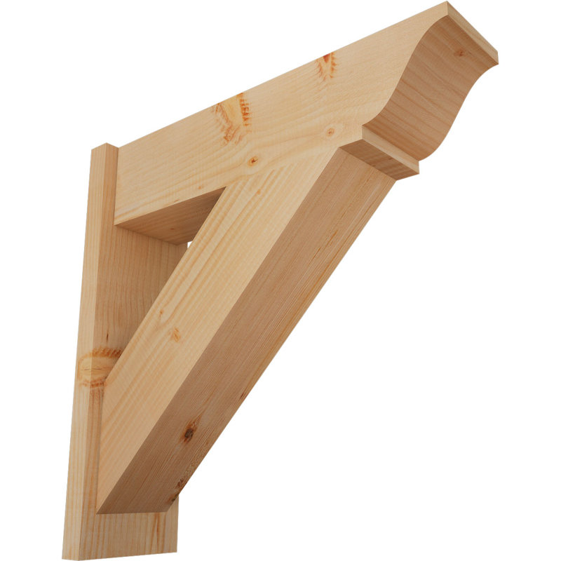 Persienne traditionnelle en bois rustique, P 26 po x H 26 po, Sapin Douglas de 7 1/2 po (lisse)