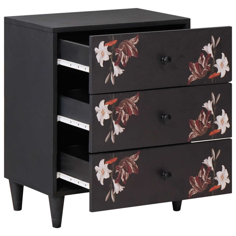 50cm W Solid Wood Bedside Table