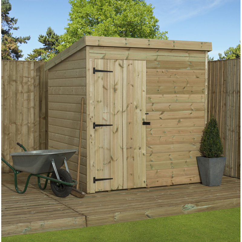 8 Ft. W x 8 Ft. D Shiplap Pent Wooden Shed