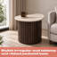 Pedestal Irregular Side Table