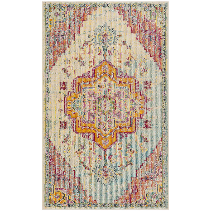 Gonzalez Crystal Performance Oriental Rug, Rectangle 3' x 5'
