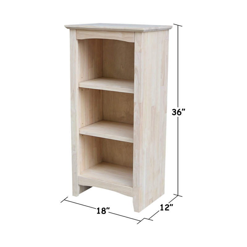 Bodenheim Bookcase, (3 Shelves) 36" H x 18" W x 12" D