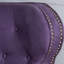 Fauteuil inclinable avec accoudoirs roulés prune Accents