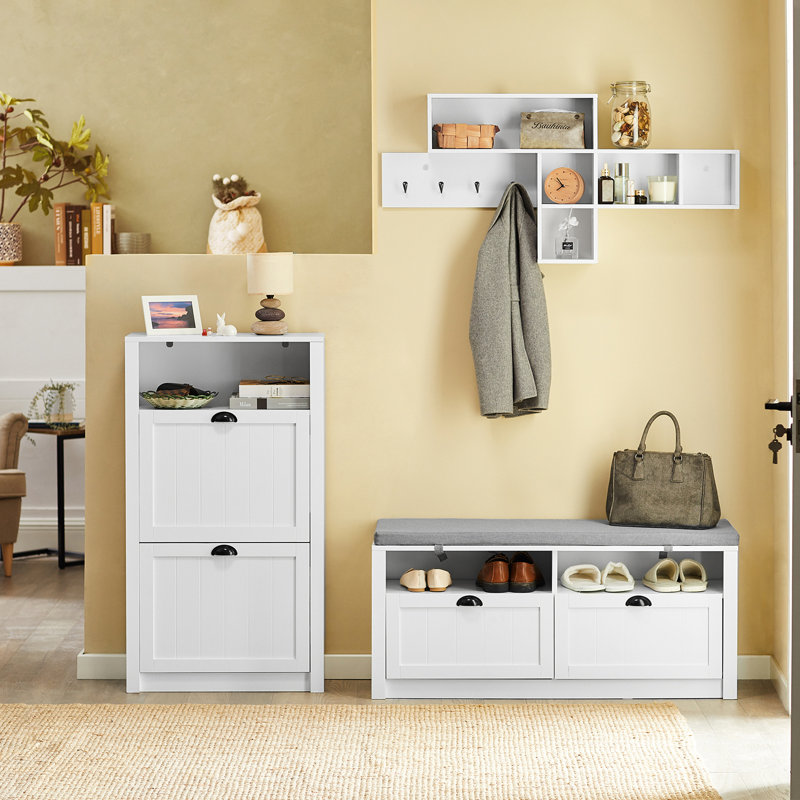 10 Pair Flip Down Shoe Storage
