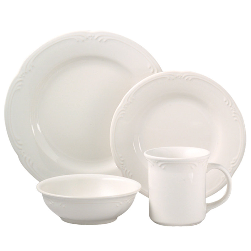 Juego De Vajilla Pfaltzgraff Hudson De 16 Piezas, Color Beig | Cuotas Sin Interés