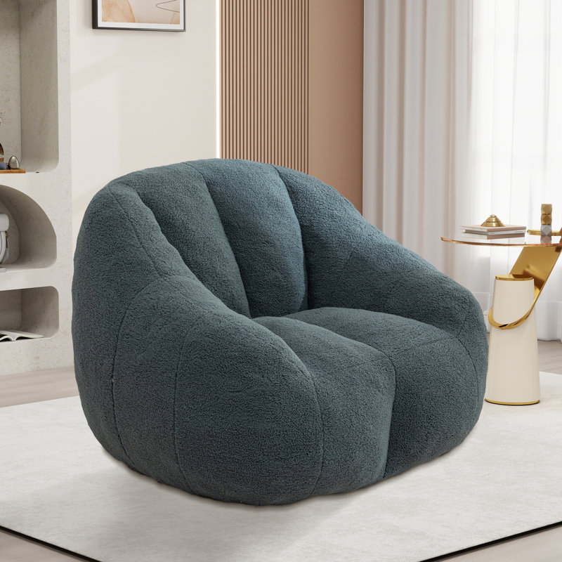 Fauteuil à billes, fauteuil de plancher moderne, Ours en peluche vert