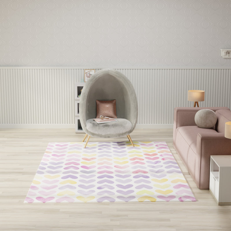 Imagination Machine Washable Multicolor Indoor Rug, Rectangle 6'6" x 9'2"