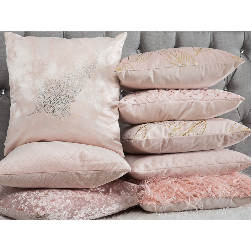 Prado Square Throw Cushion, Pink