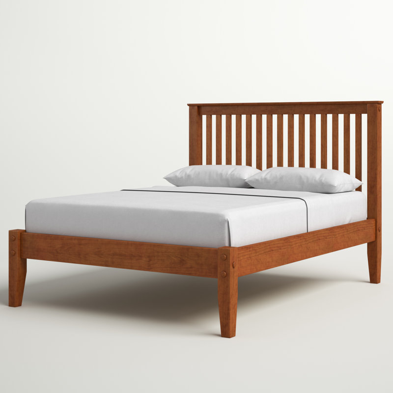 Lit en bois massif Faringdon, Cerise, Plein