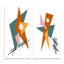 «Geometrics Abstract Scandinavian Design V», ensemble de 2 reproductions-2083288134-2083288132
