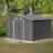 Outdoor Storage Shed, Metal Foundation & Lockable Doors, Tool Shed For Garden, Patio, Backyard, Lawn, Grey-112199313