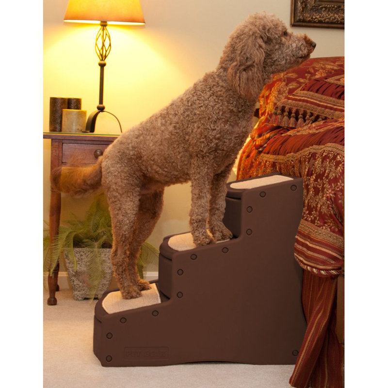 Easy Steps Collapsible Stairs With 3 Steps, Chocolate