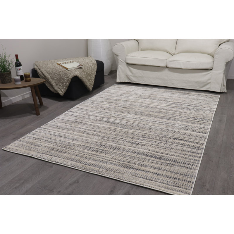 Affan Striped Hand Woven Area Rug Set, Rectangle 160cm x 230cm